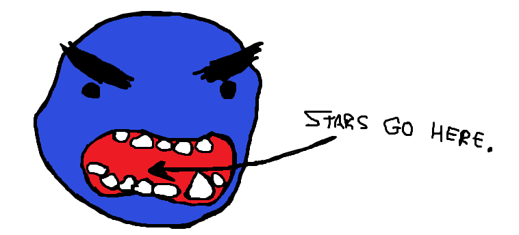 Stars go here.